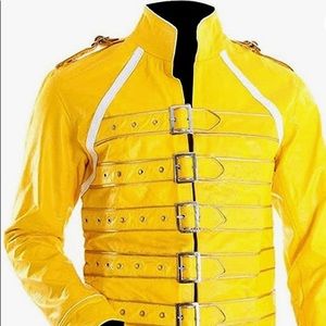 Mens Freddie Mercury yellow jacket size M
